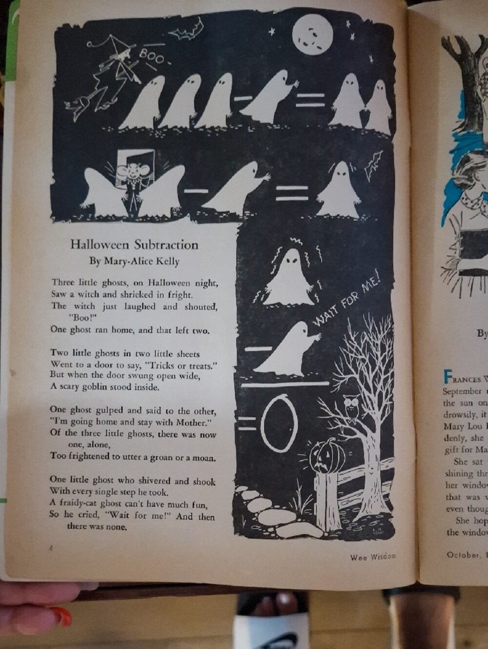 Vintage Halloween Kids Costume Book Cover Poster - Orange & Green - Picture 7 of 7